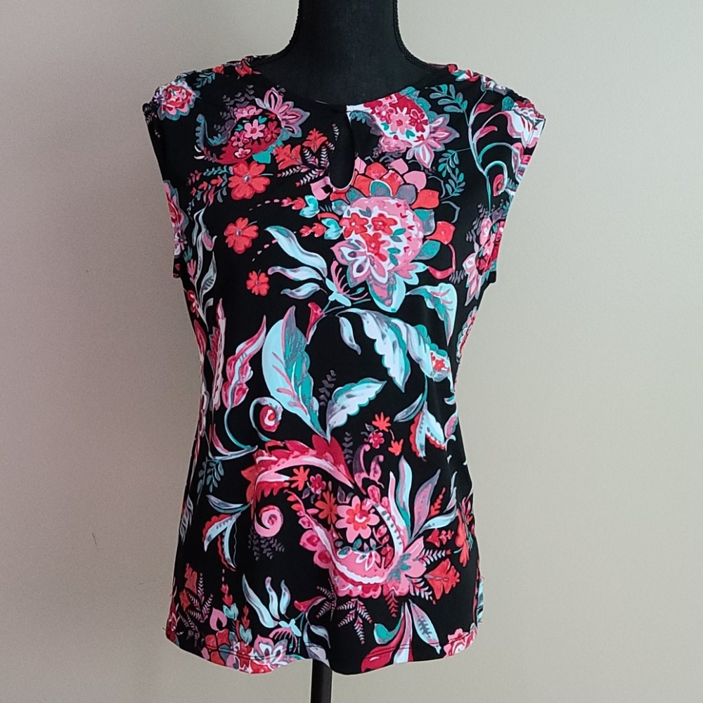 New York and Company Floral Layering Top